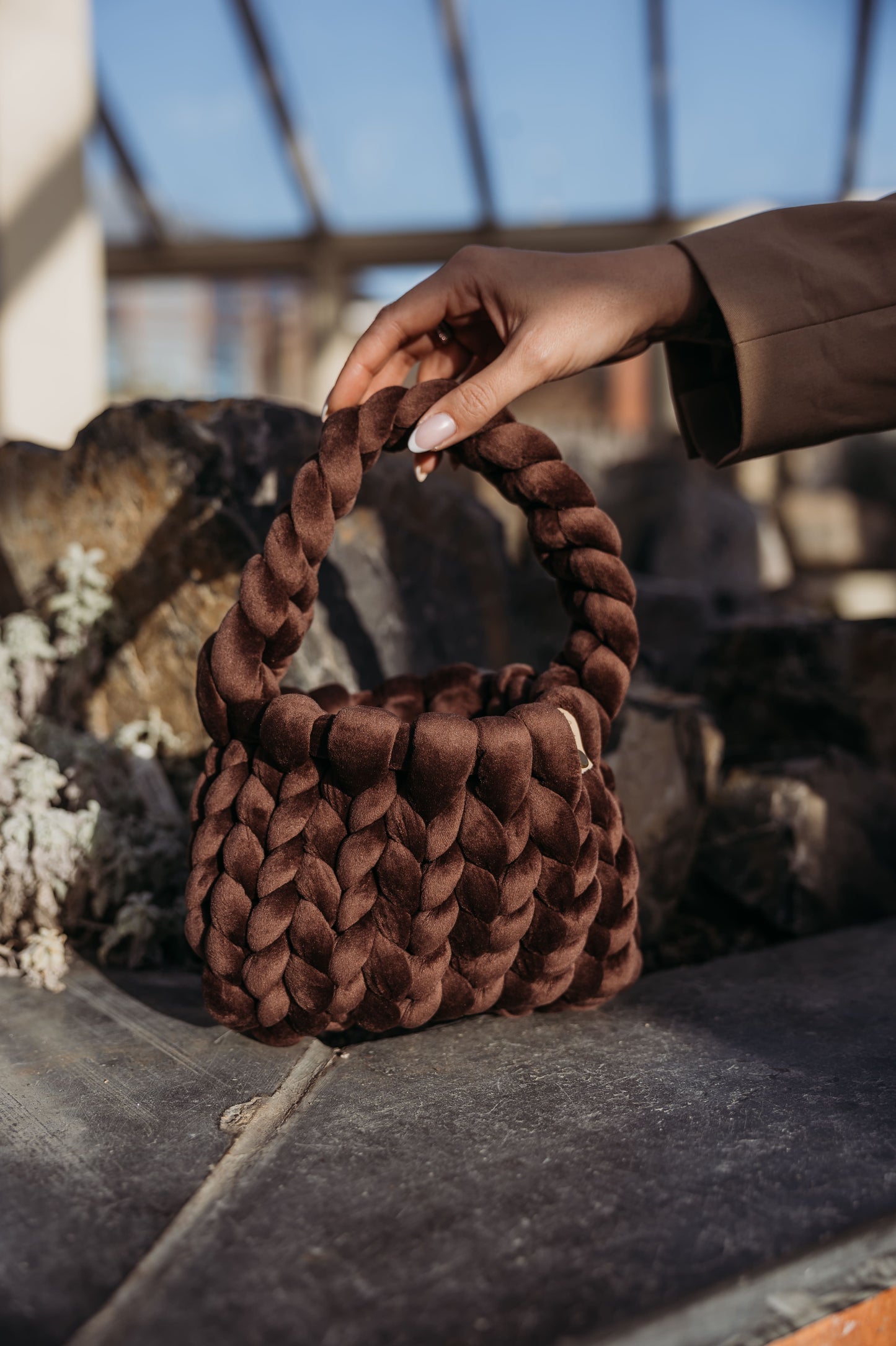 velvet handbag, chunky velvet bag, statement handbag, designer velvet bag, luxury soft bag, handmade velvet bag, unique fashion bag, trendy soft bag, machine washable handbag, elegant evening bag, soft chunky velvet handbag for everyday wear, handmade statement bag with a long handle, luxury machine washable bag for special occasions, unique velvet crossbody bag for women, fashion-forward plush bag with scarf